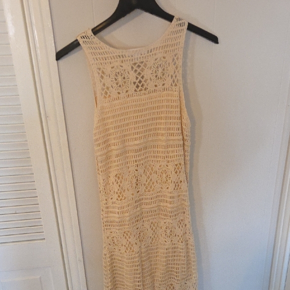 BB Dakota by Steve Madden Beige Crochet Maxi Dress - Picture 4 of 4